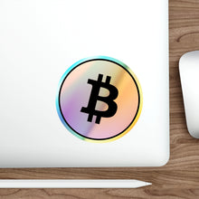 Load image into Gallery viewer, Bitcoin Holographic Die-cut Stickers
