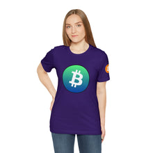 Load image into Gallery viewer, Bitcoin Blue Green TShirt
