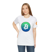 Load image into Gallery viewer, Bitcoin Blue Green TShirt
