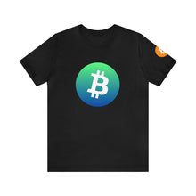 Load image into Gallery viewer, Bitcoin Blue Green TShirt
