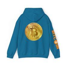 Load image into Gallery viewer, Peace, Love, Bitcoin Hoodie
