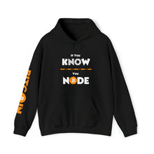 Load image into Gallery viewer, If You Know, You Node Bitcoin Hoodie
