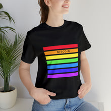 Load image into Gallery viewer, Bitcoin Rainbow TShirt
