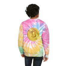 Load image into Gallery viewer, Bitcoin Rainbow Tie-Dye Sweatshirt
