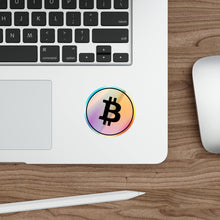 Load image into Gallery viewer, Bitcoin Holographic Die-cut Stickers
