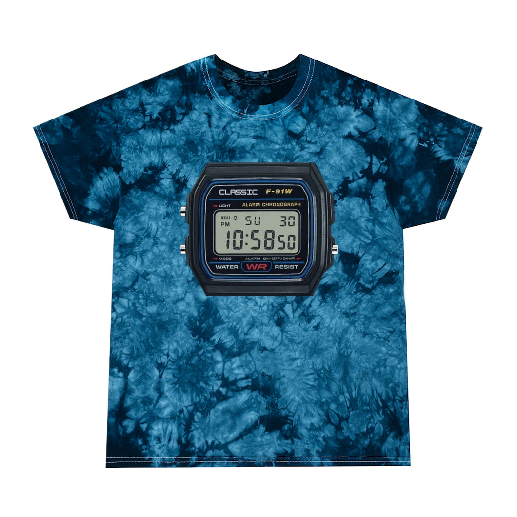 Classic Watch Tie-Dye Tee, Crystal