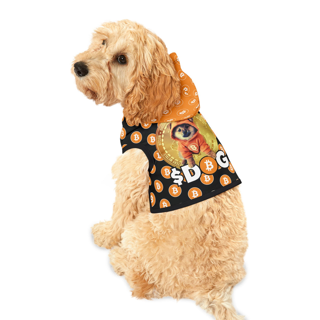 Dog Go To The Moon Bitcoin Pet Hoodie