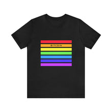 Load image into Gallery viewer, Bitcoin Rainbow TShirt
