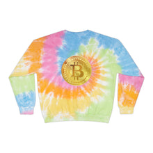 Load image into Gallery viewer, Bitcoin Rainbow Tie-Dye Sweatshirt
