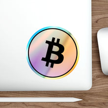 Load image into Gallery viewer, Bitcoin Holographic Die-cut Stickers
