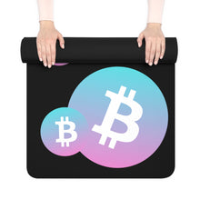 Load image into Gallery viewer, Bitcoin Cotton Candy Yoga Mat
