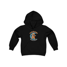 Load image into Gallery viewer, Fearless Furry Friend $DOG Owner Youth Heavy Blend Hooded Sweatshirt
