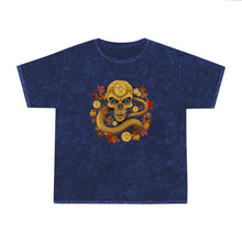 Load image into Gallery viewer, Bitcoin Skull Mineral Wash T-Shirt
