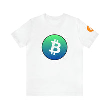 Load image into Gallery viewer, Bitcoin Blue Green TShirt
