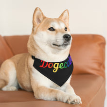 Load image into Gallery viewer, Dogecoin Rainbow Pet Bandana Collar
