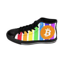 Load image into Gallery viewer, Rainbow Bitcoin High Tops
