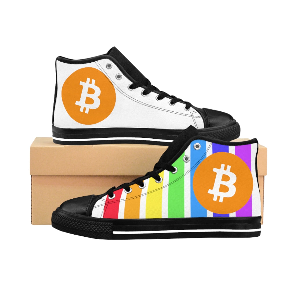 Rainbow Bitcoin High Tops