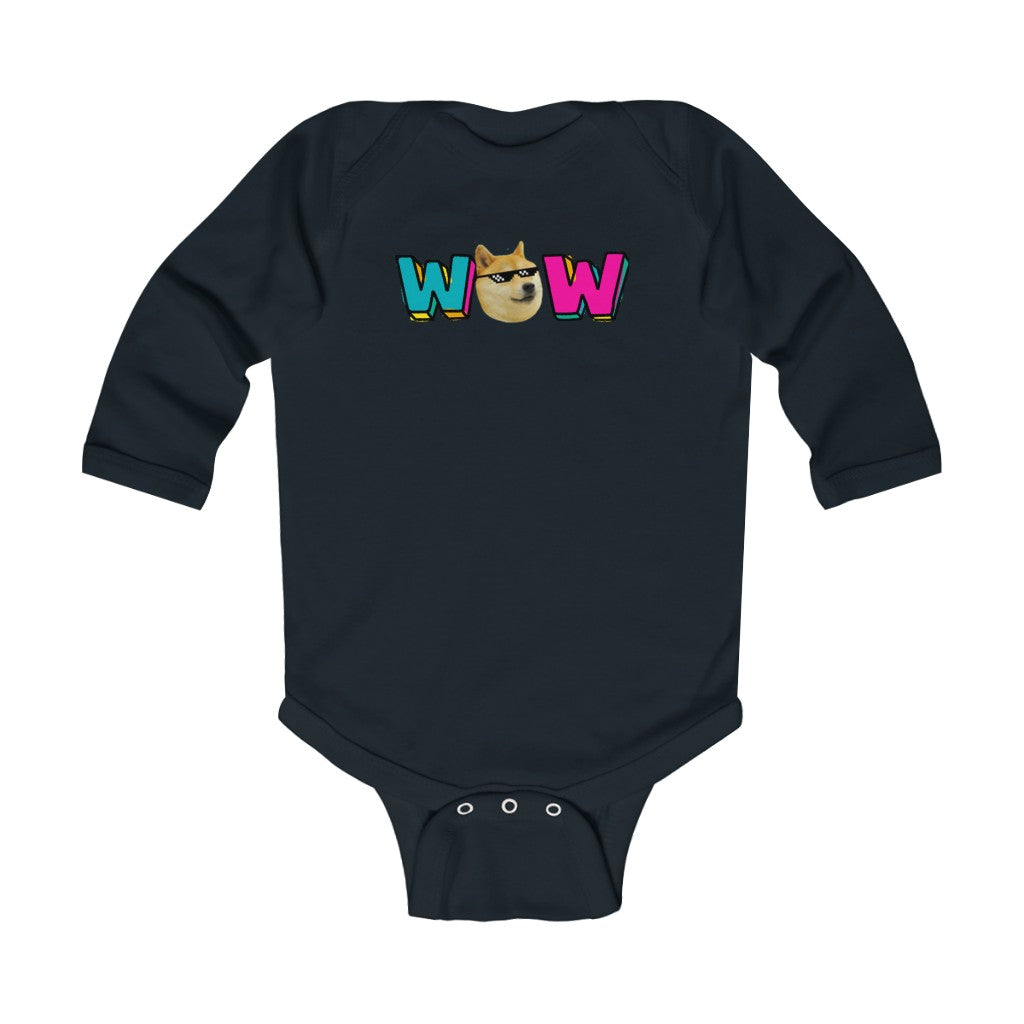 Doge Wow Long Sleeve Onesie